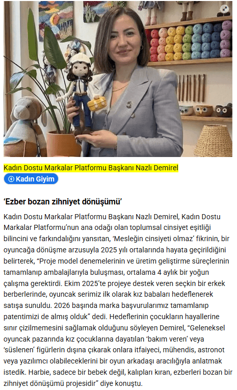 Hataylı Kadınların 'Harbie'si: Eşitliğe İlmek Atıyorlar / Yenigün Gazetesi