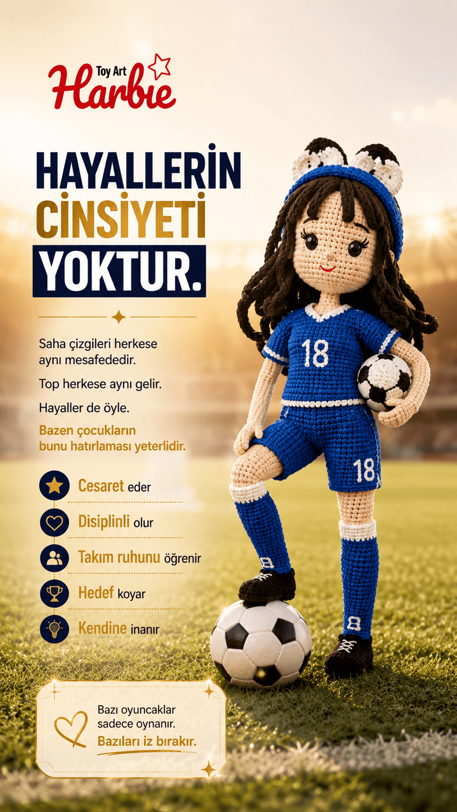 Harbie Futbolcu reklam afişi