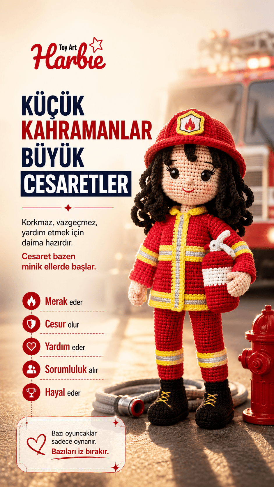 Harbie İtfaiyeci reklam afişi